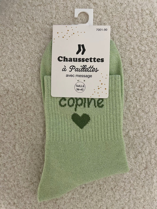 Sokken Copine | Licht groen