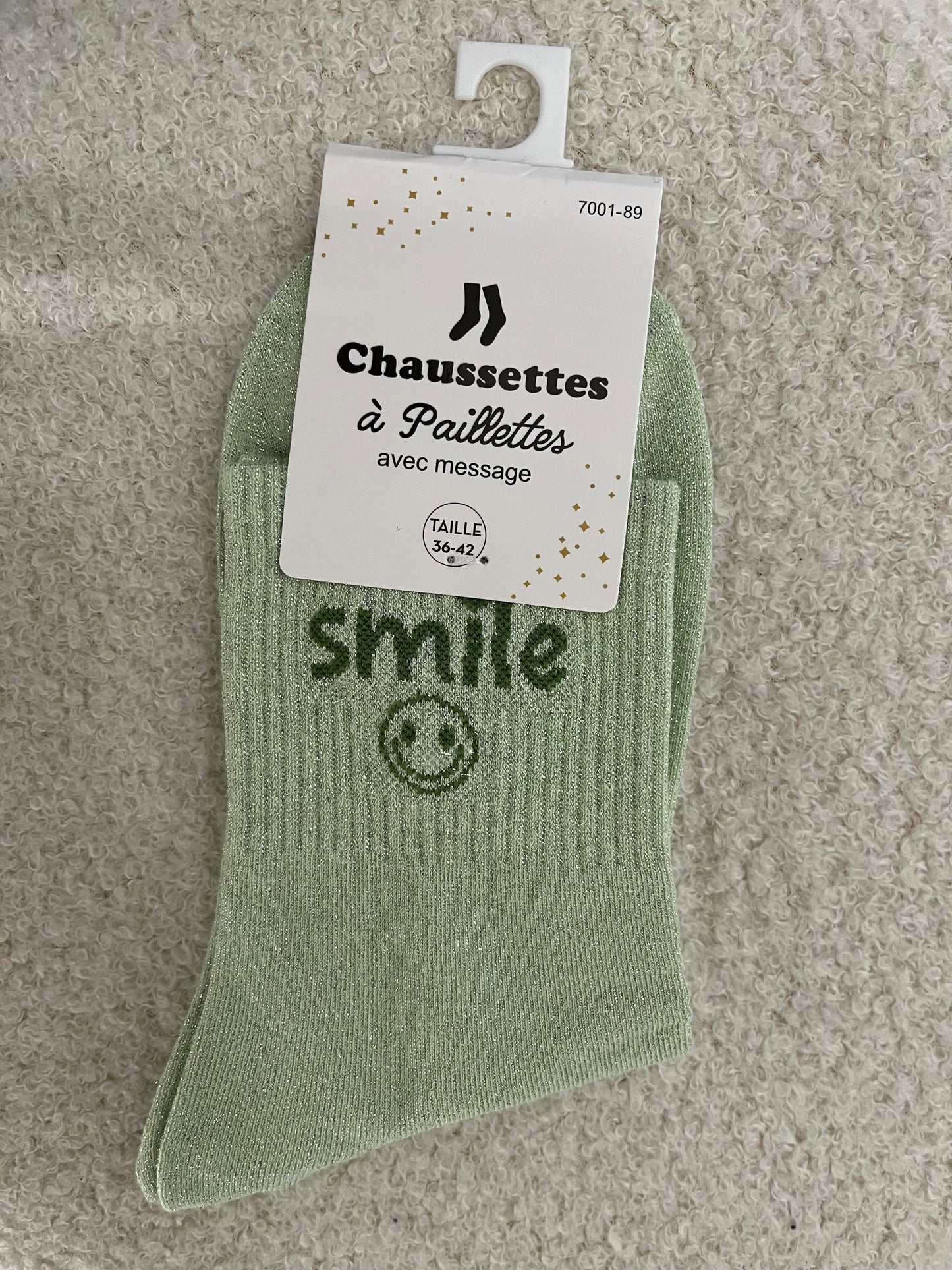 Sokken Smile | Licht groen