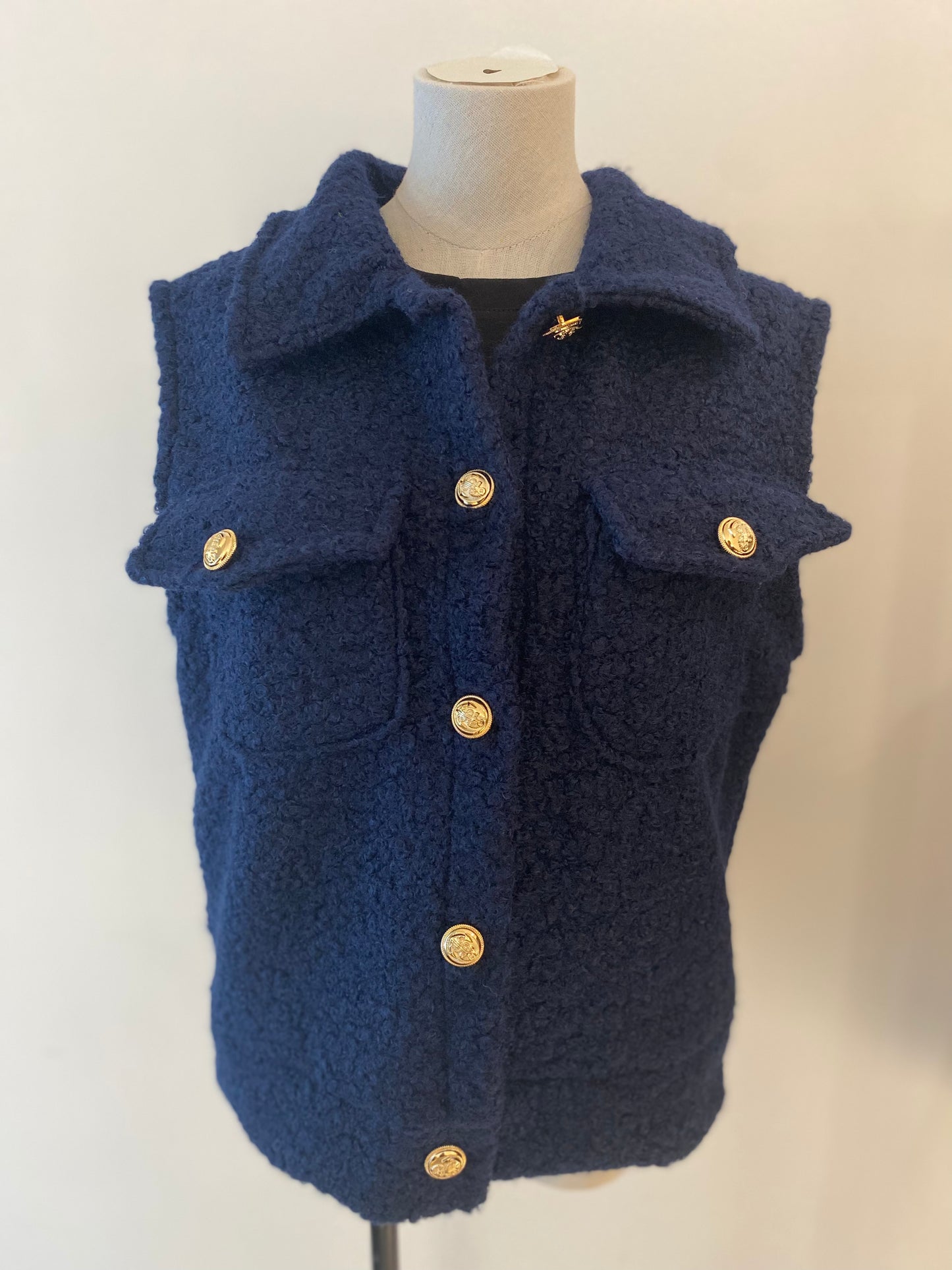 Teddy vest | Blauw
