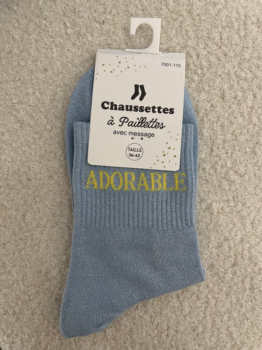 Sokken Adorable | Licht blauw