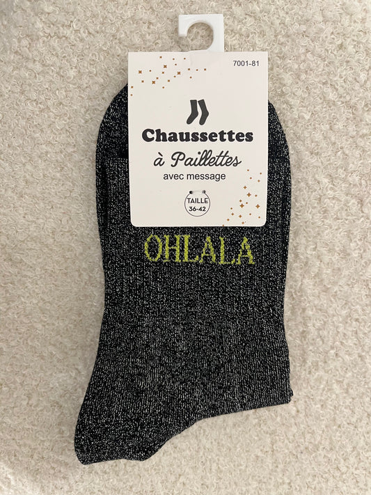 Sokken Ohlala | Zwart