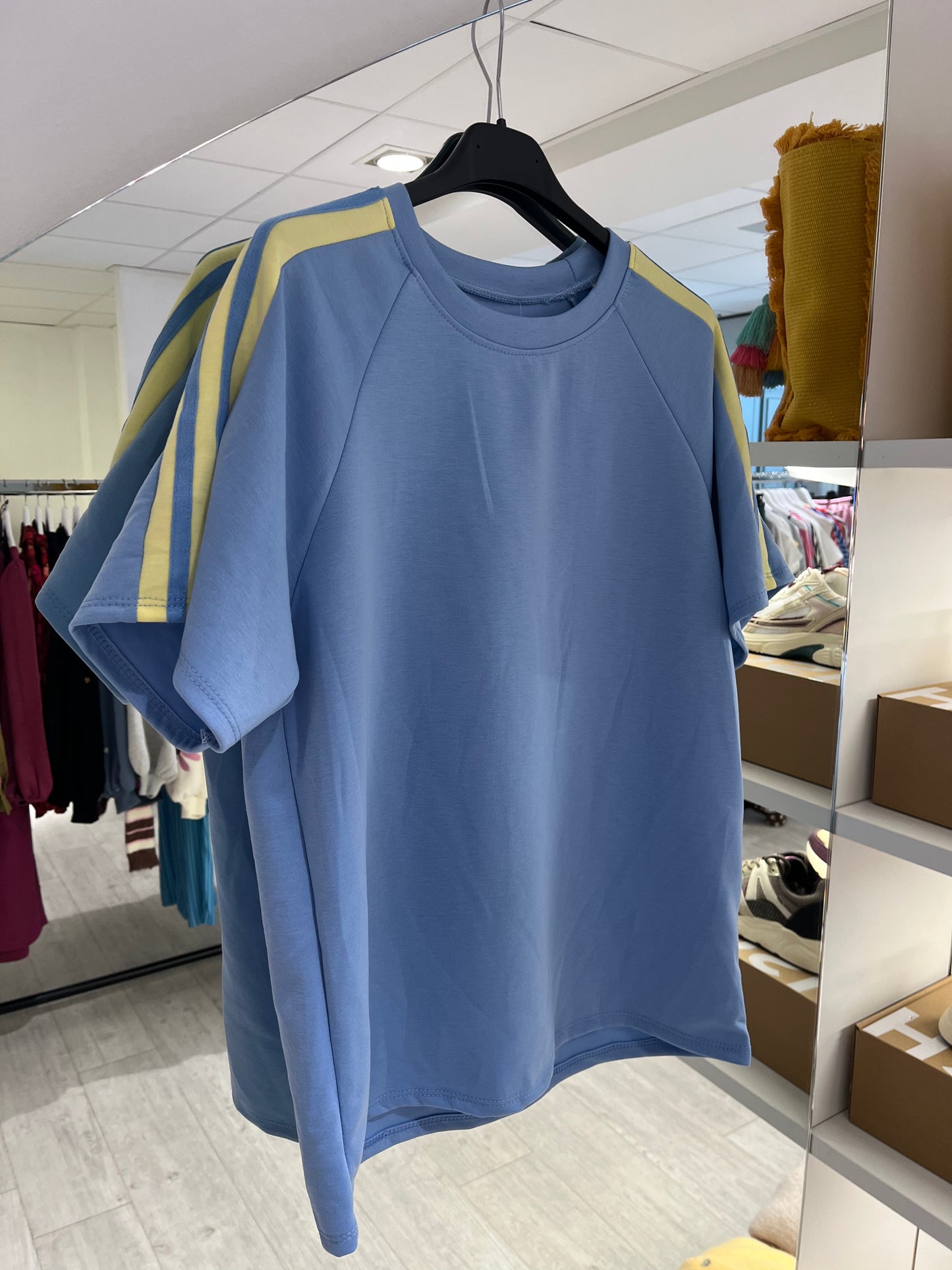 T-shirt + short set blauw
