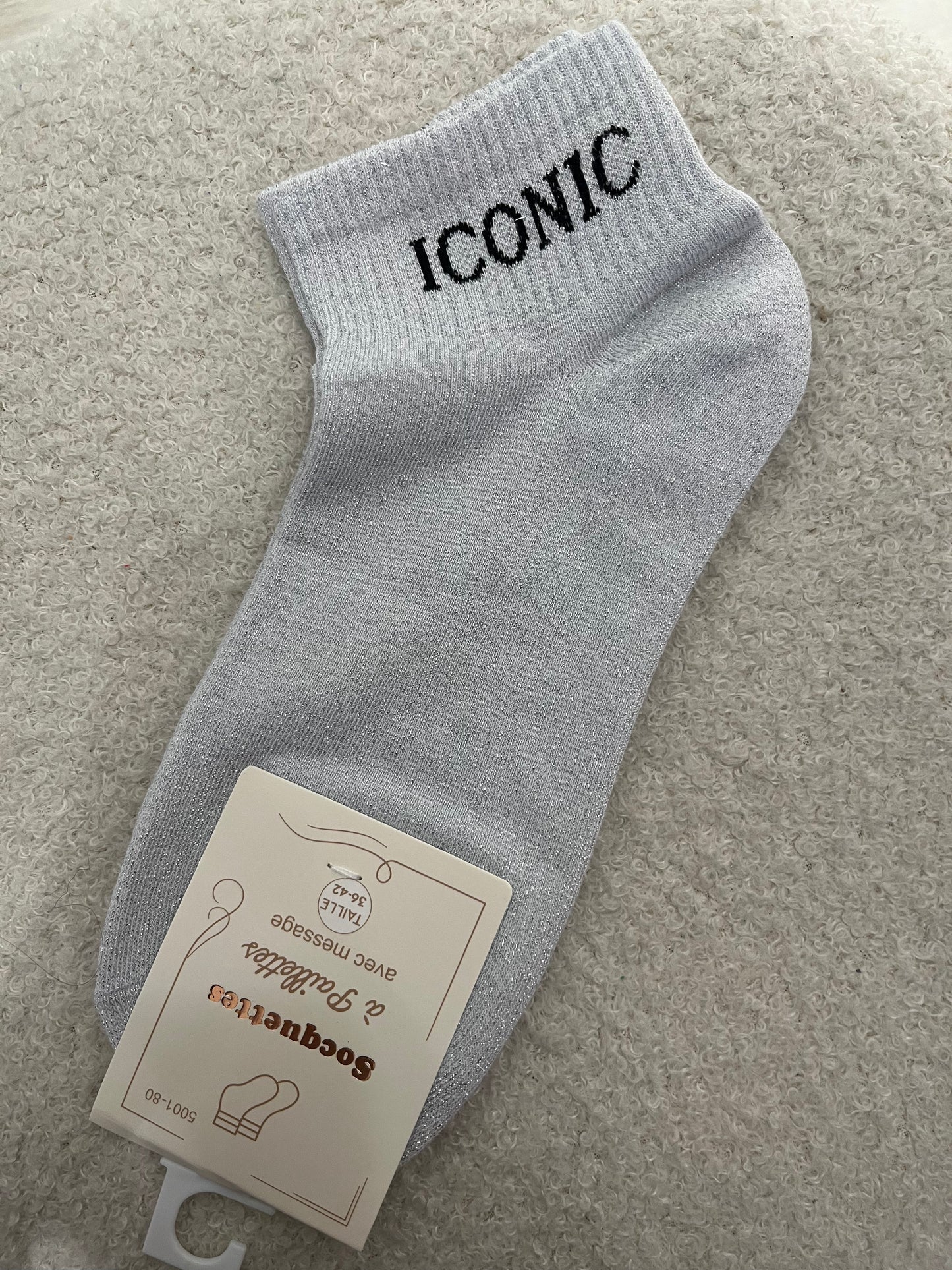 Sokken Iconic | Zilver
