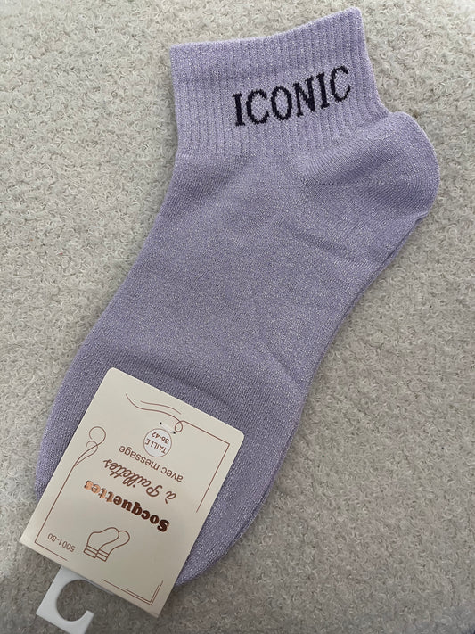 Sokken Iconic | Paars
