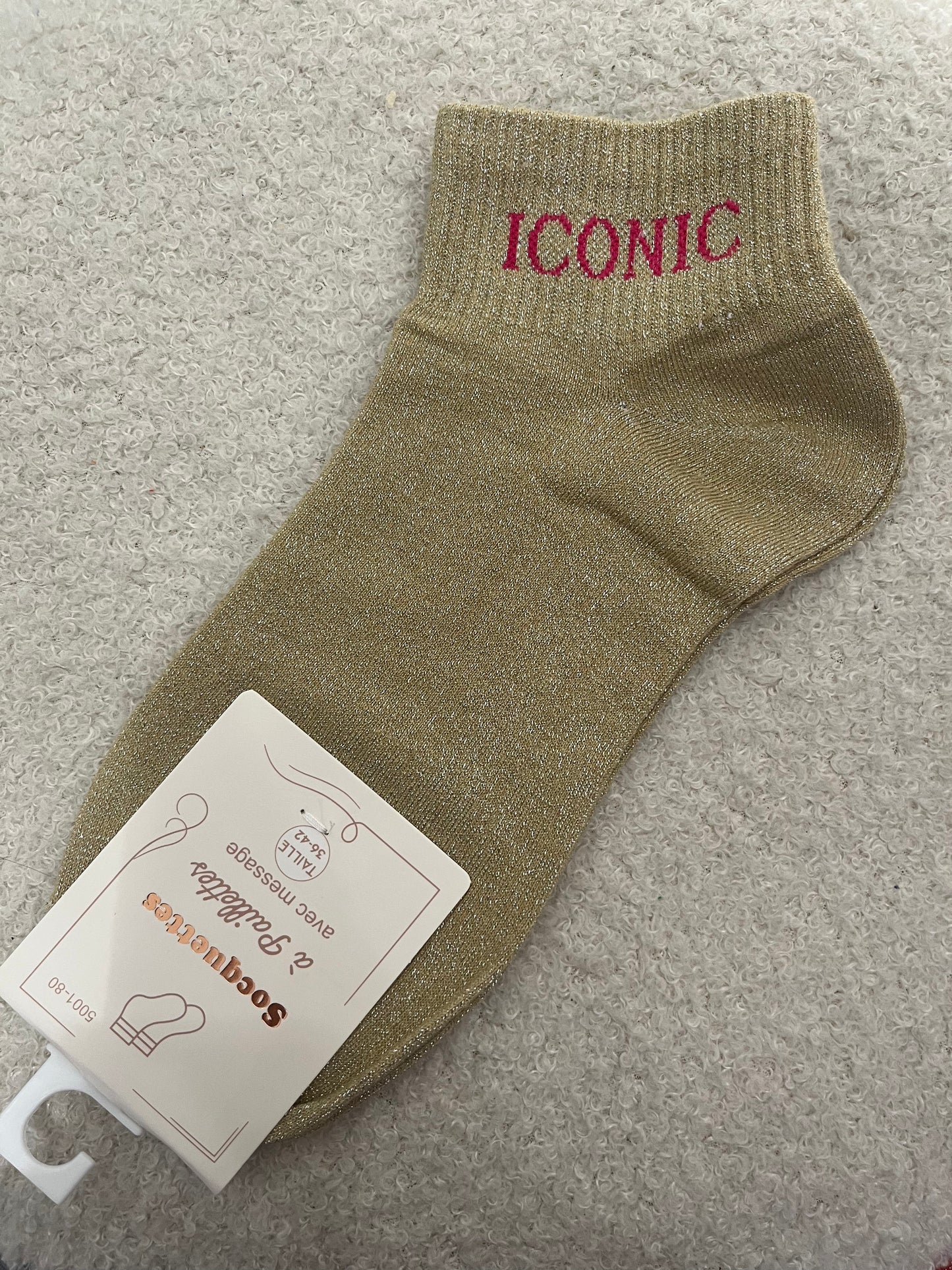 Sokken Iconic | Goud