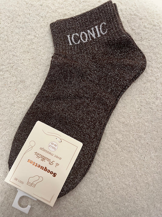 Sokken Iconic | Bruin