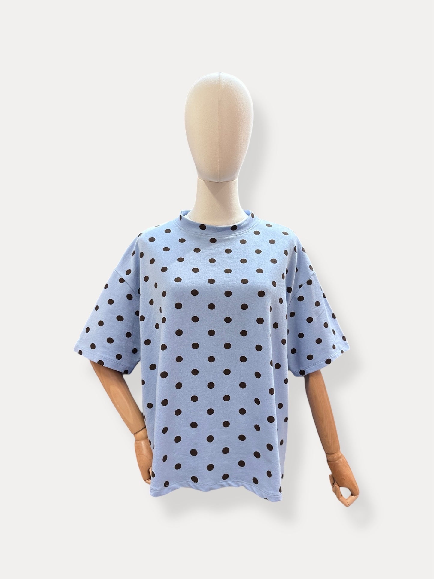 T-shirt Polka dots | Blauw