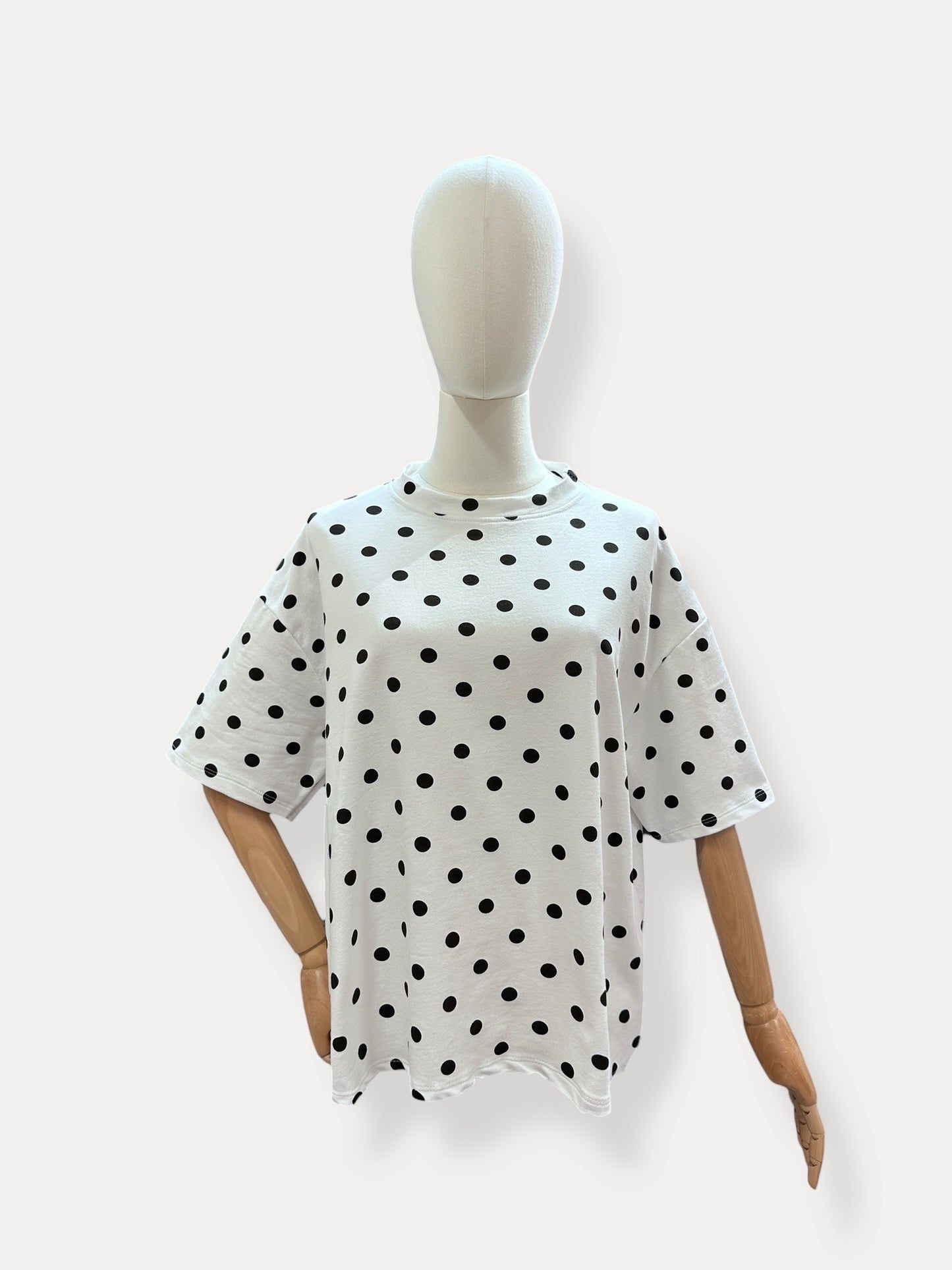 T-shirt Polka dots | Wit