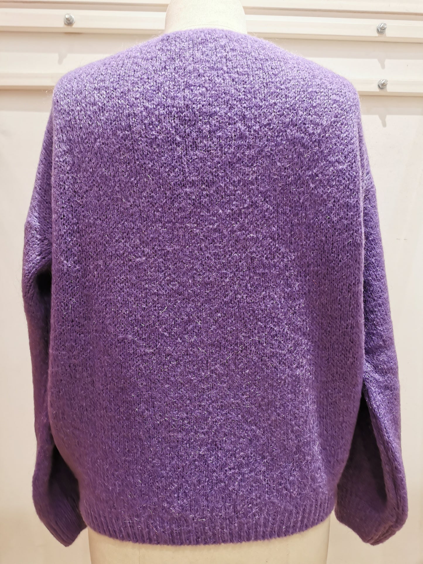 V-neck sweater | Violet