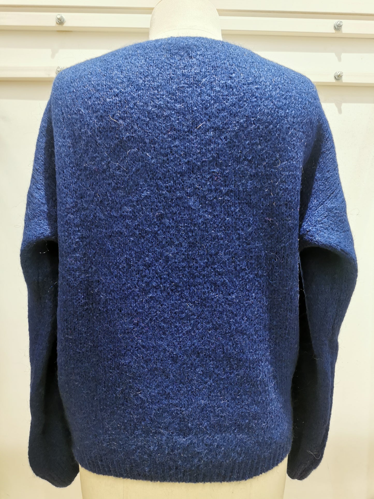 V-neck sweater | Blue marine