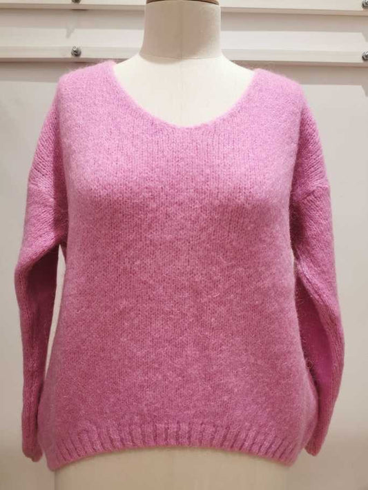 V-hals trui | Rose