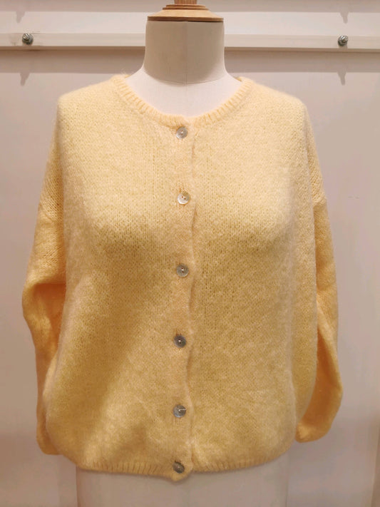 Vest met knopen | Geel