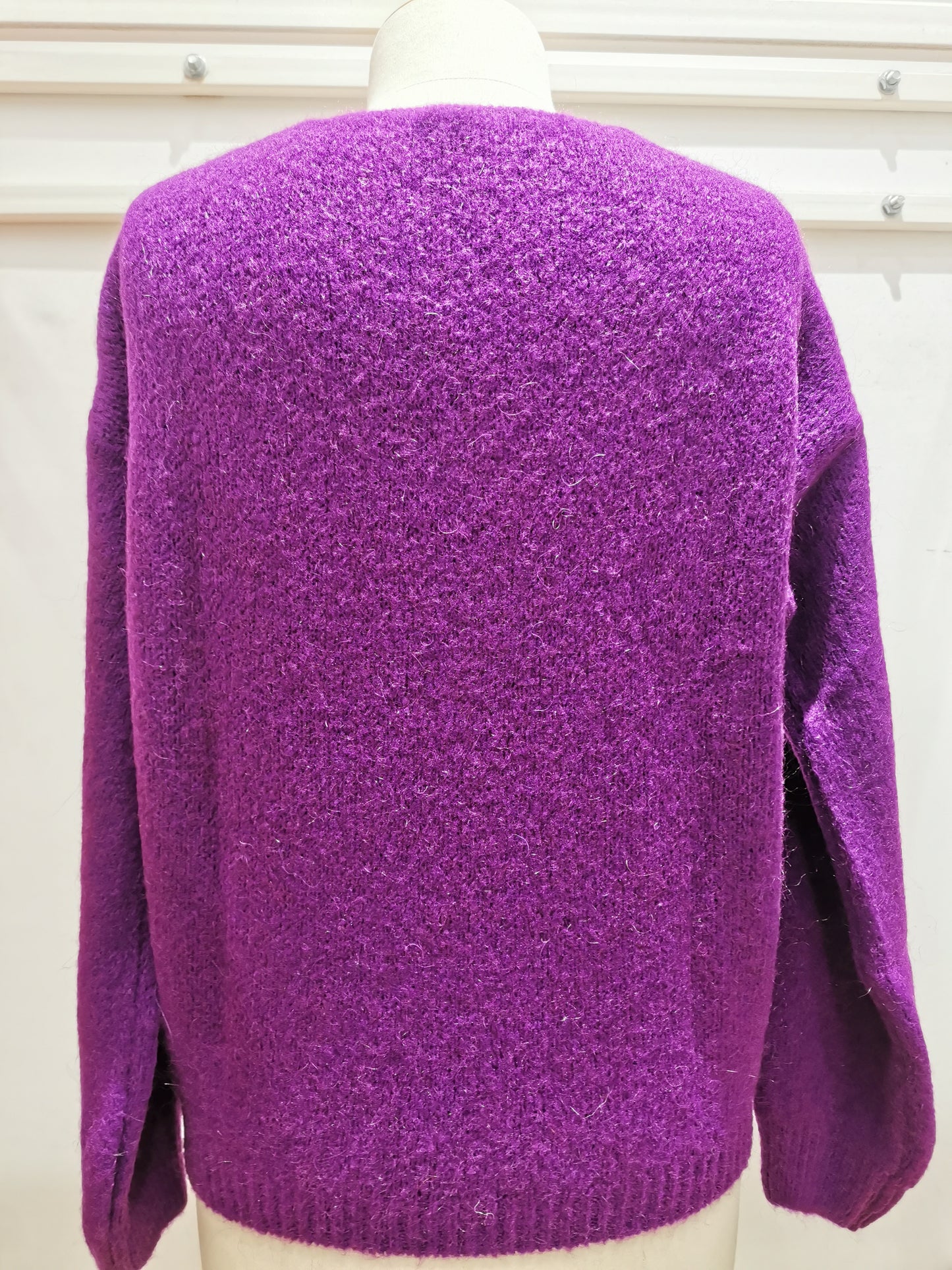 V-hals trui | Violet