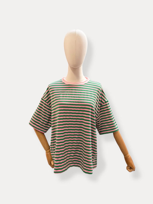 T-shirt strepen | Groen