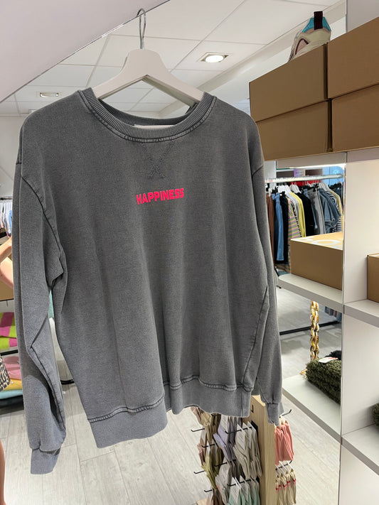 Sweater Happiness | Grijs
