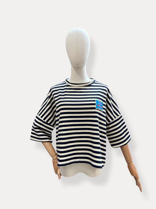 T-shirt strepen More amor | Marina