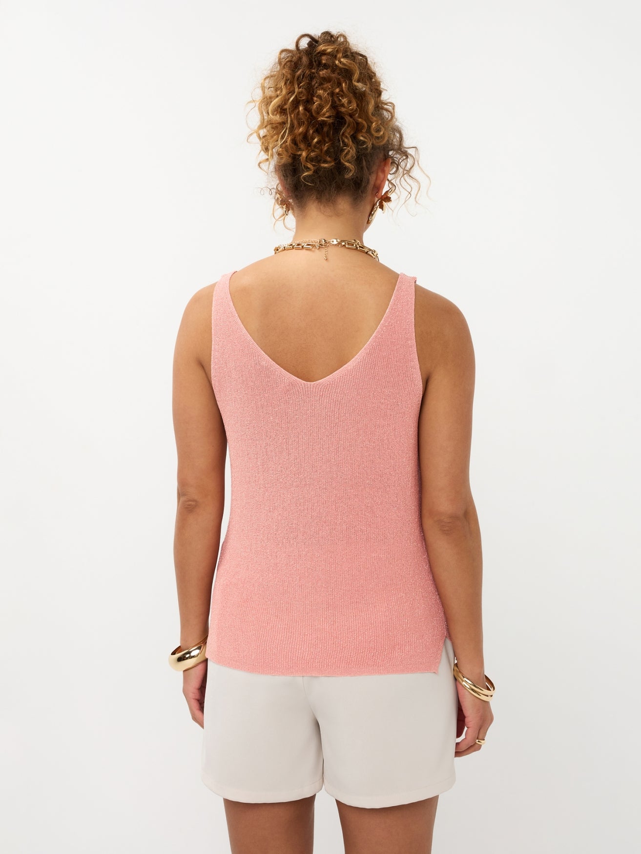 Ydence | Knitted top Lux Peach Pink