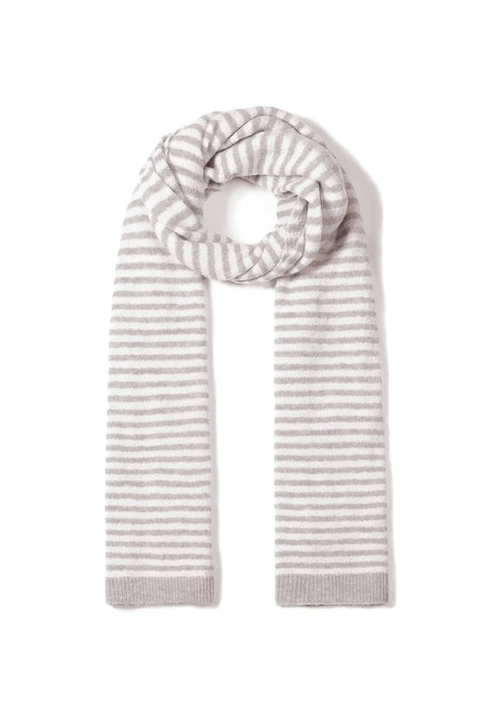 Wintersjaal met strepen | Beige