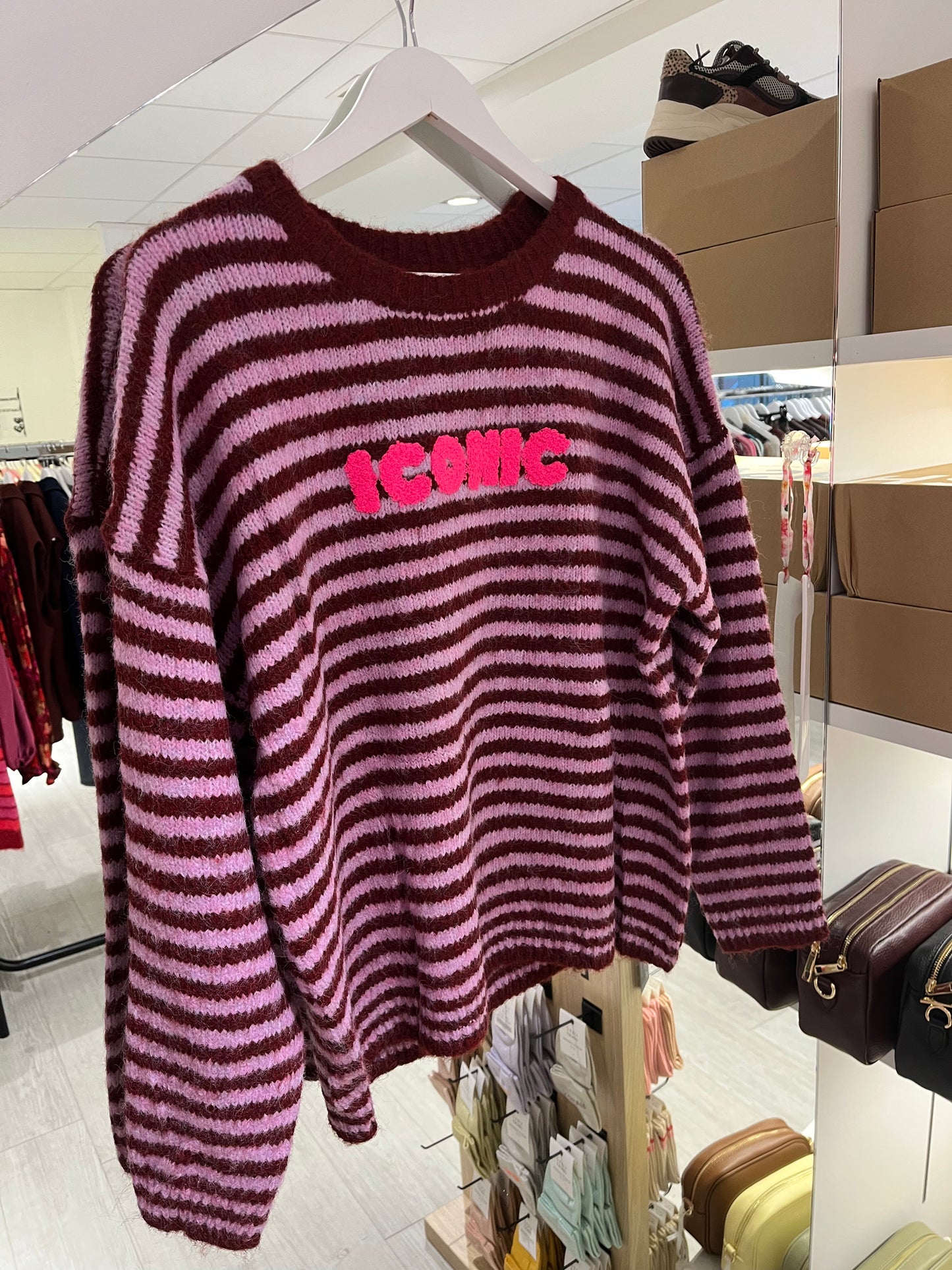 Trui iconic | Bordeaux