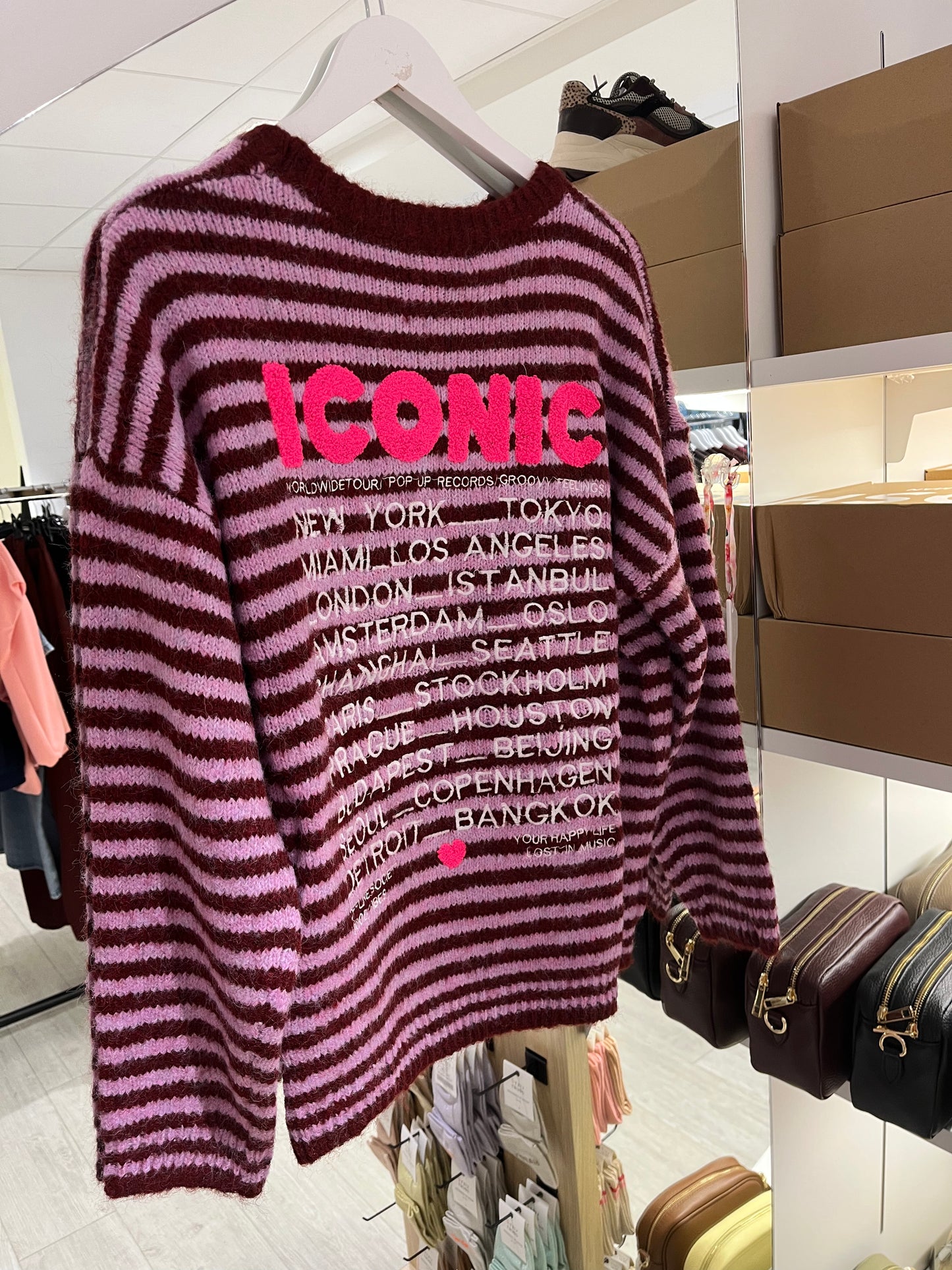Trui iconic | Bordeaux