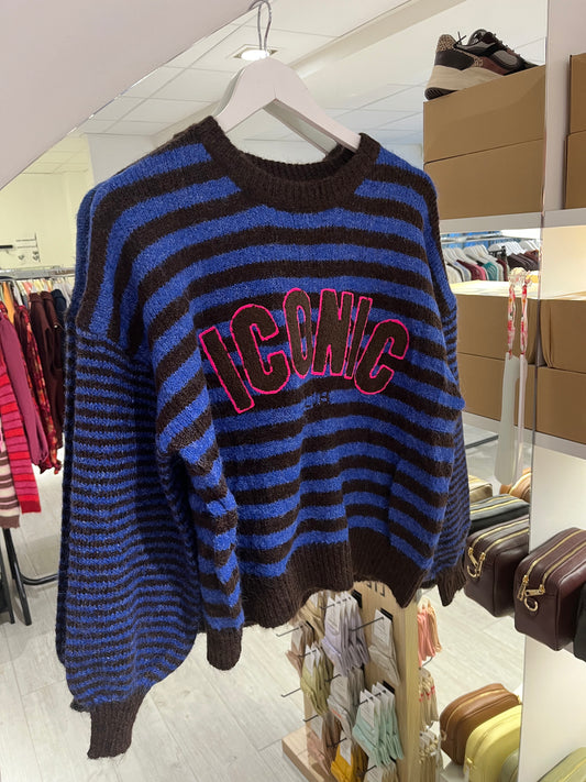 Trui iconic club | Marine blauw