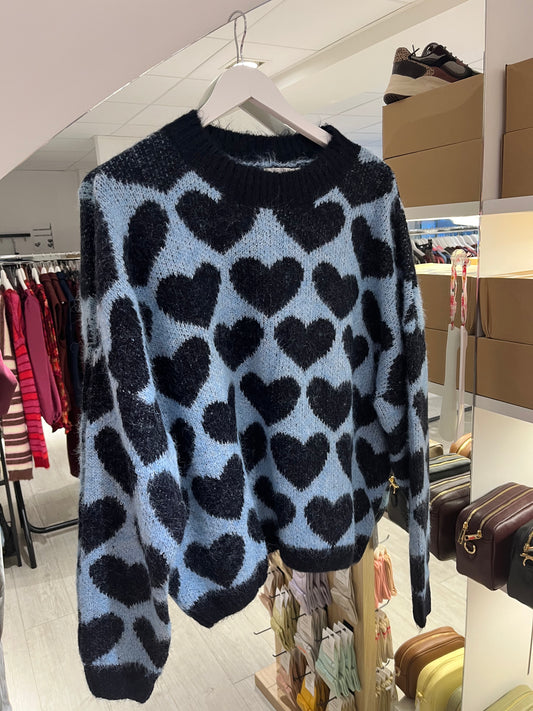 Hartjes Trui | Blauw
