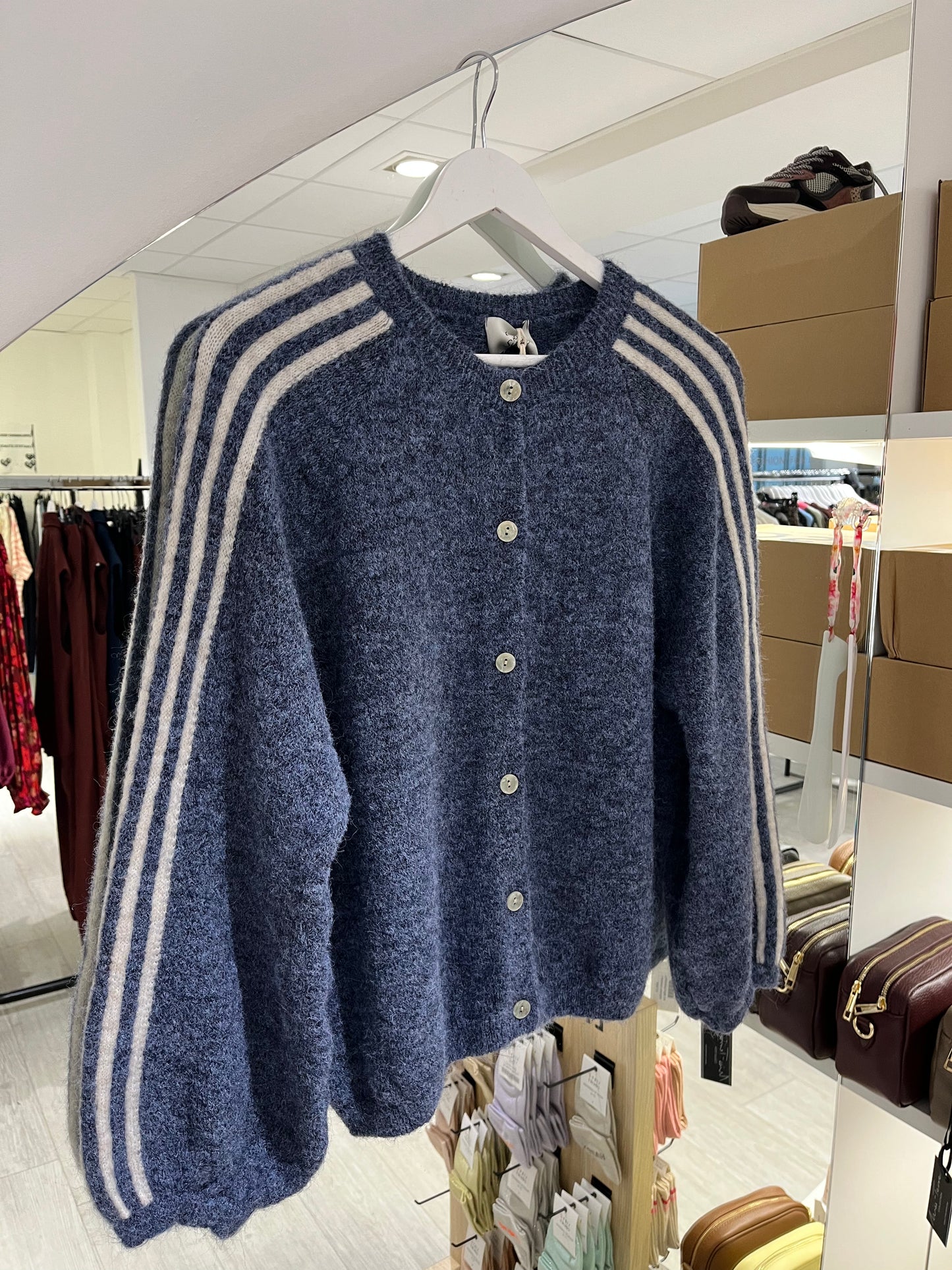 Vest met strepen | Blauw