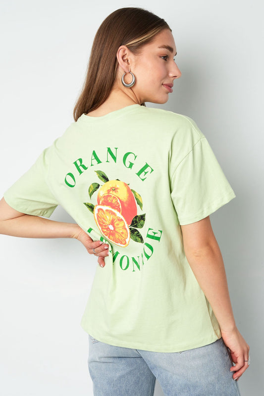 T-shirt oranje limonade
