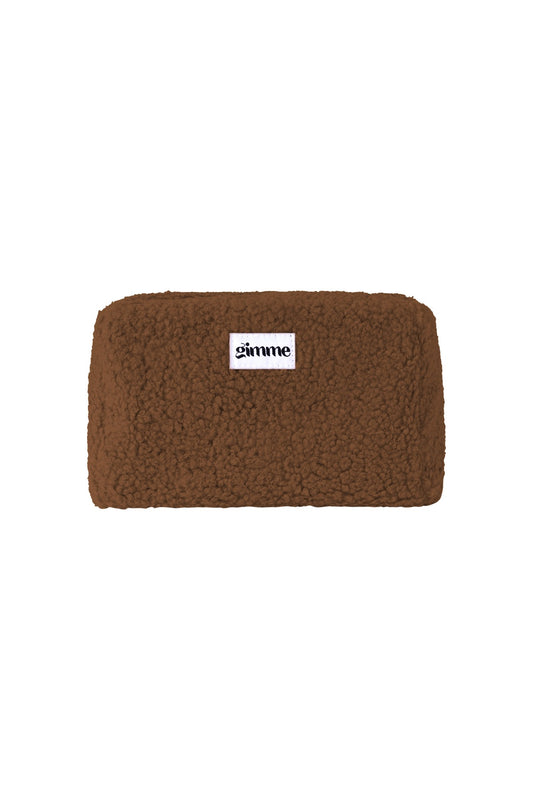 Teddy make-up tasje | donker bruin