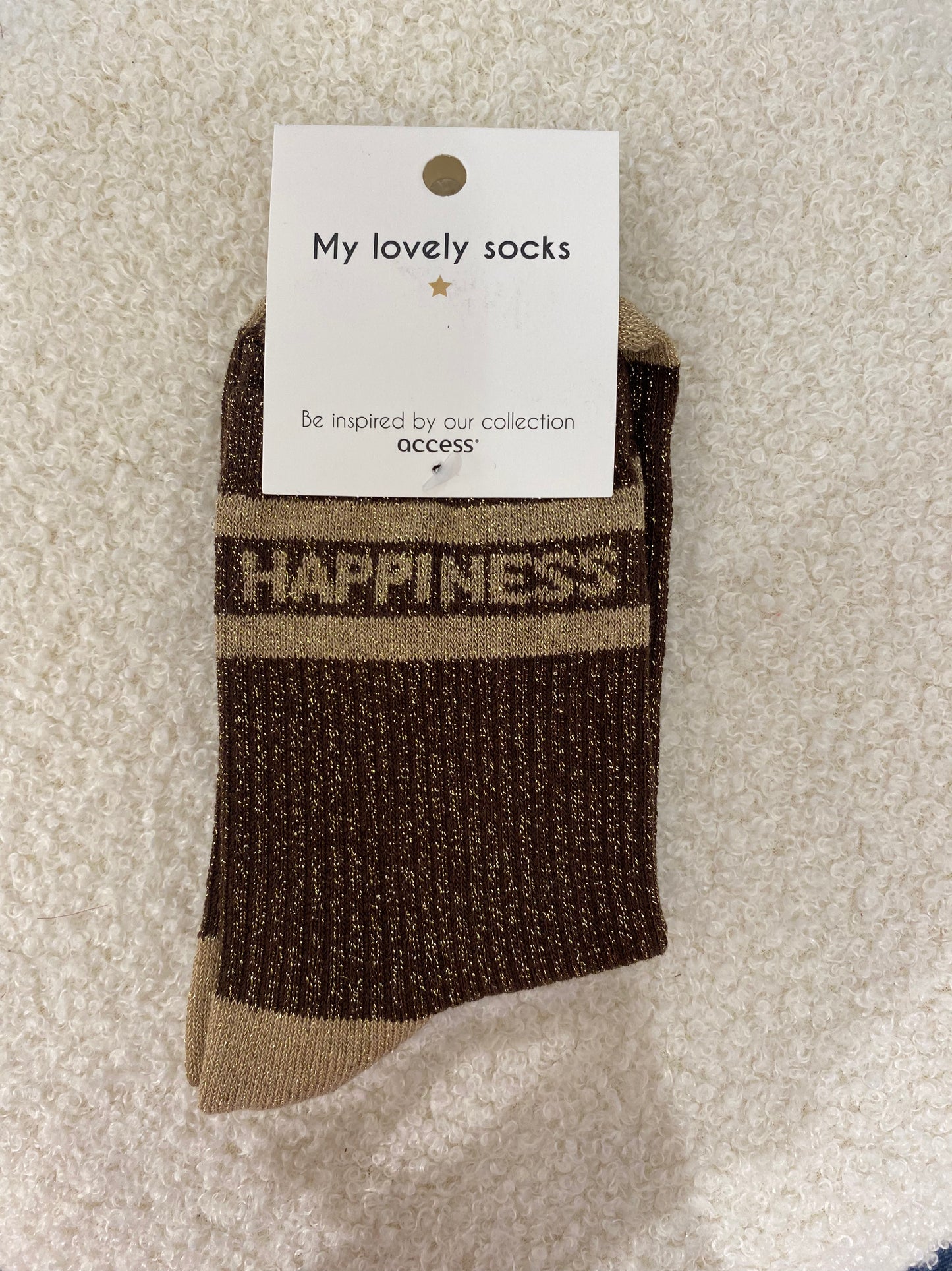 Sokken | Happiness bruin