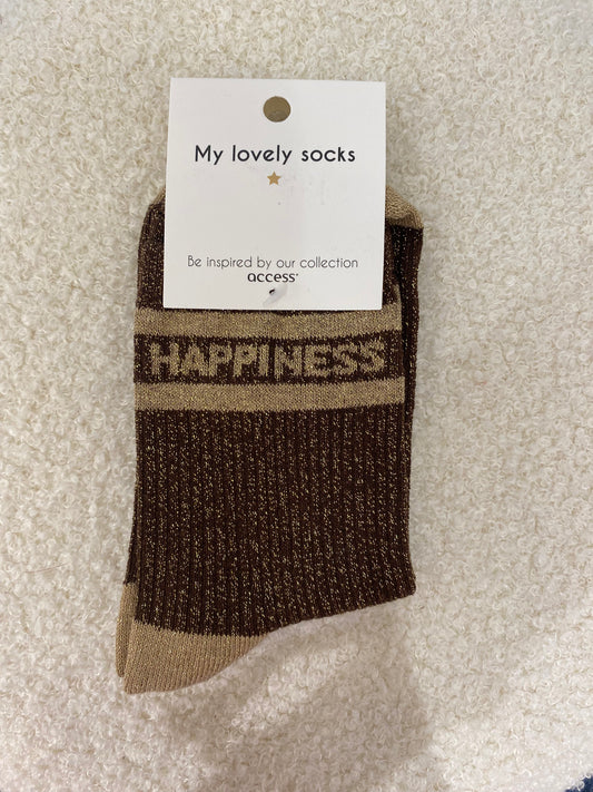 Sokken | Happiness bruin