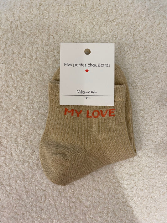 Sokken | My love beige