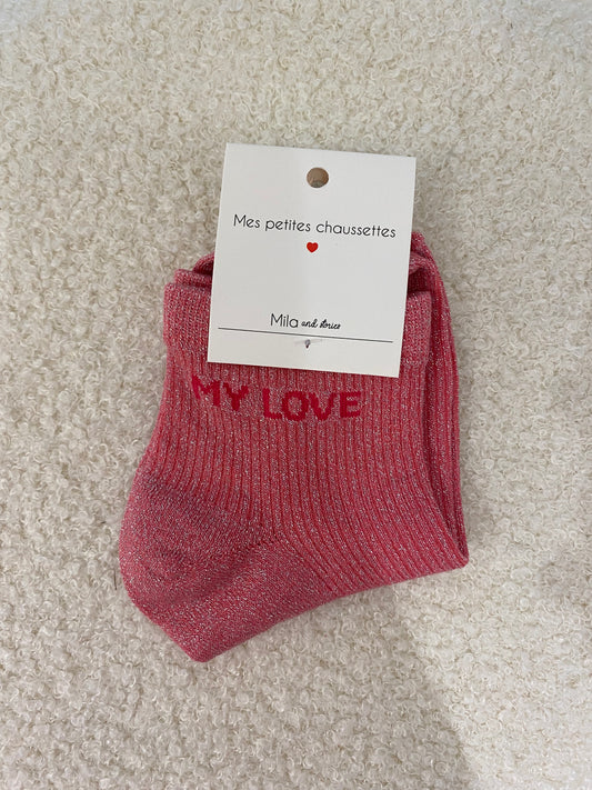 Sokken | My love roze