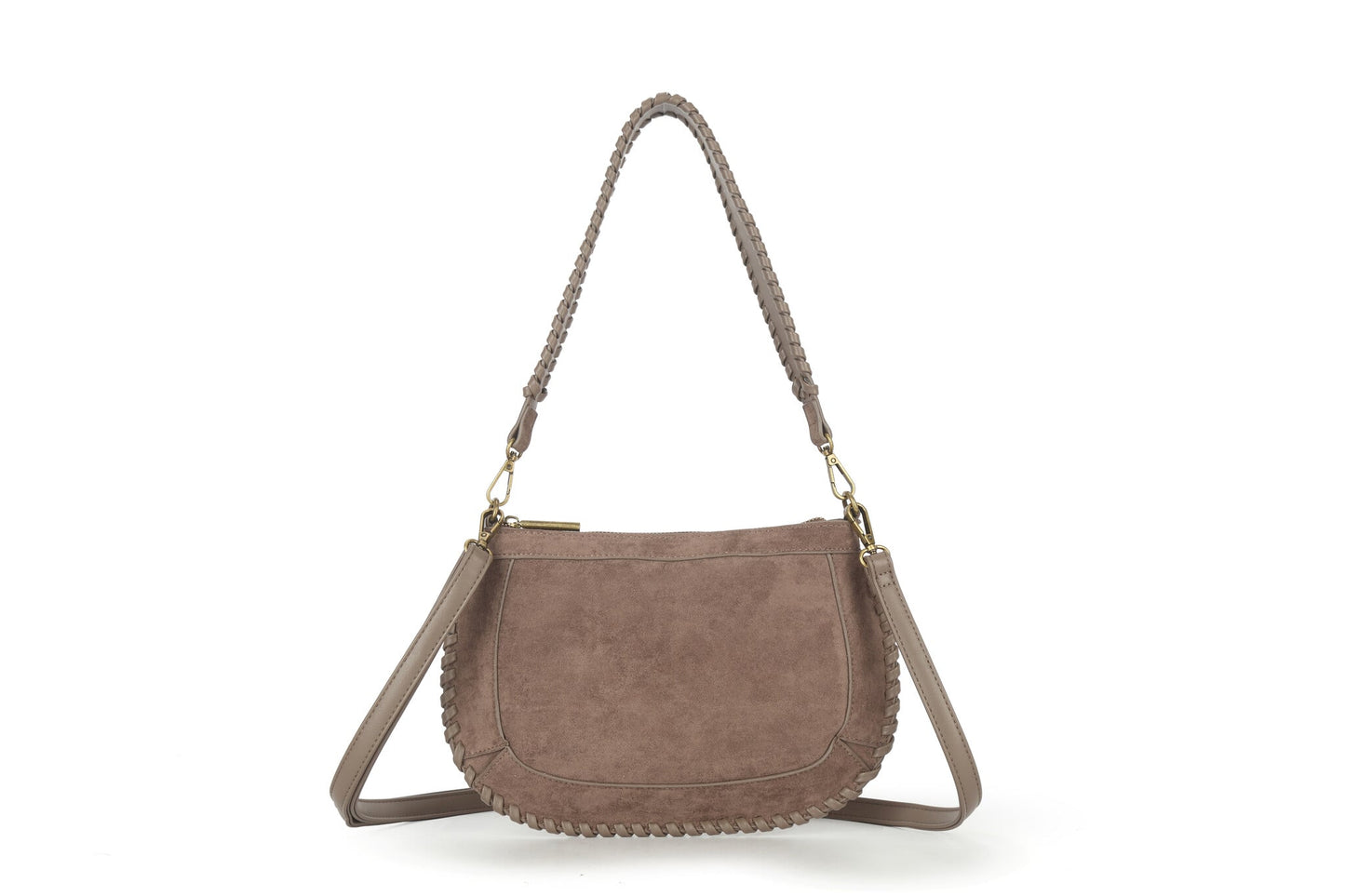 Handtas | Donker taupe