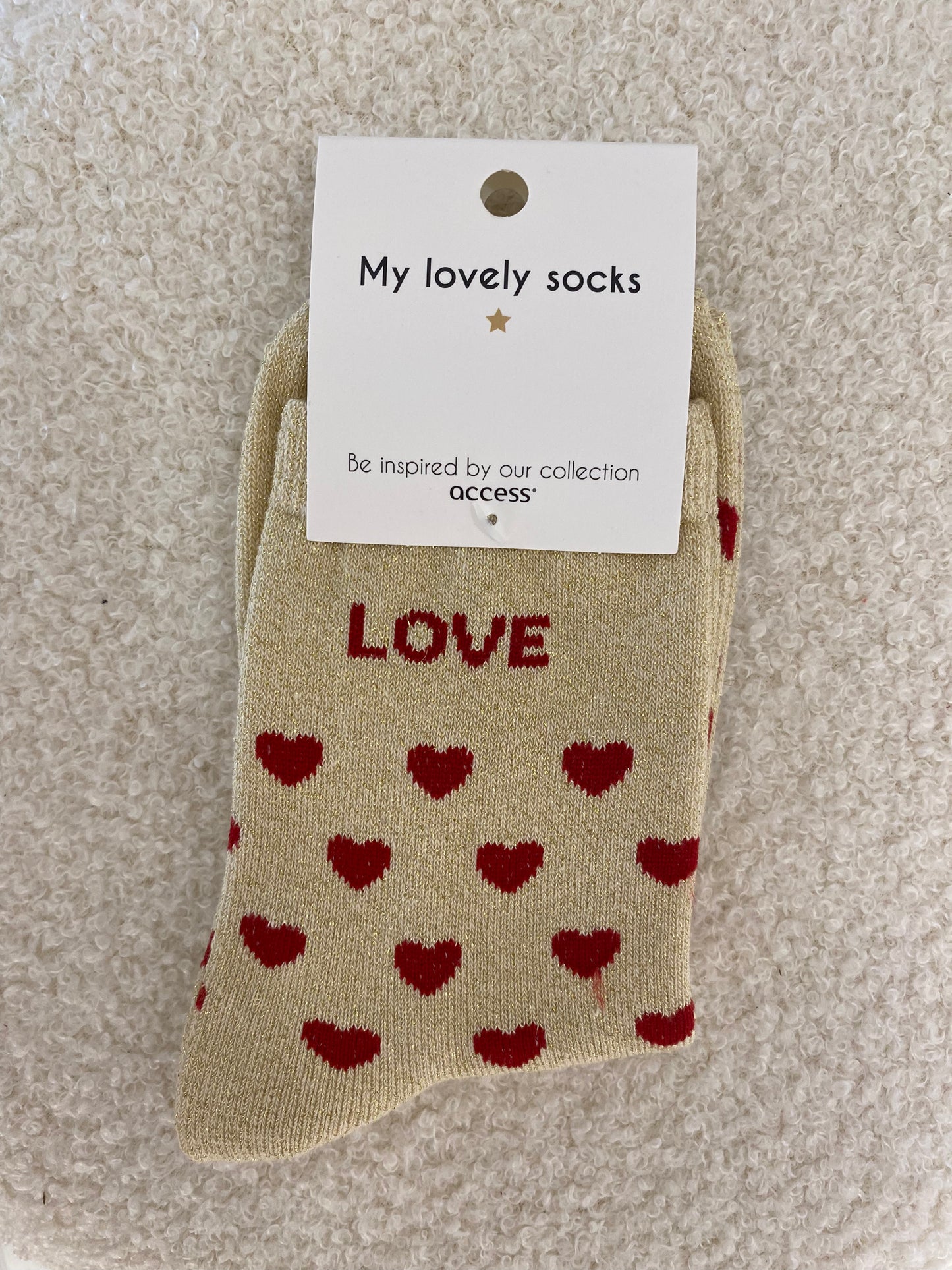 Sokken | Love beige