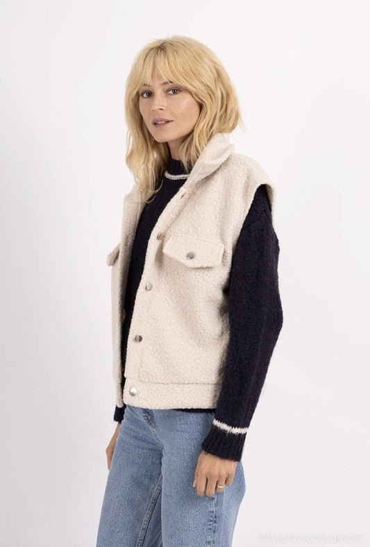 Teddy vest | Ecru