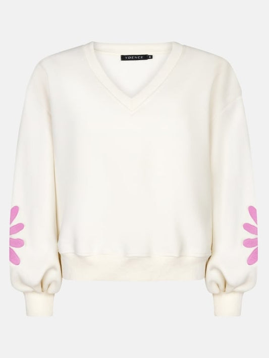 Ydence | Sweater Madelief ecru