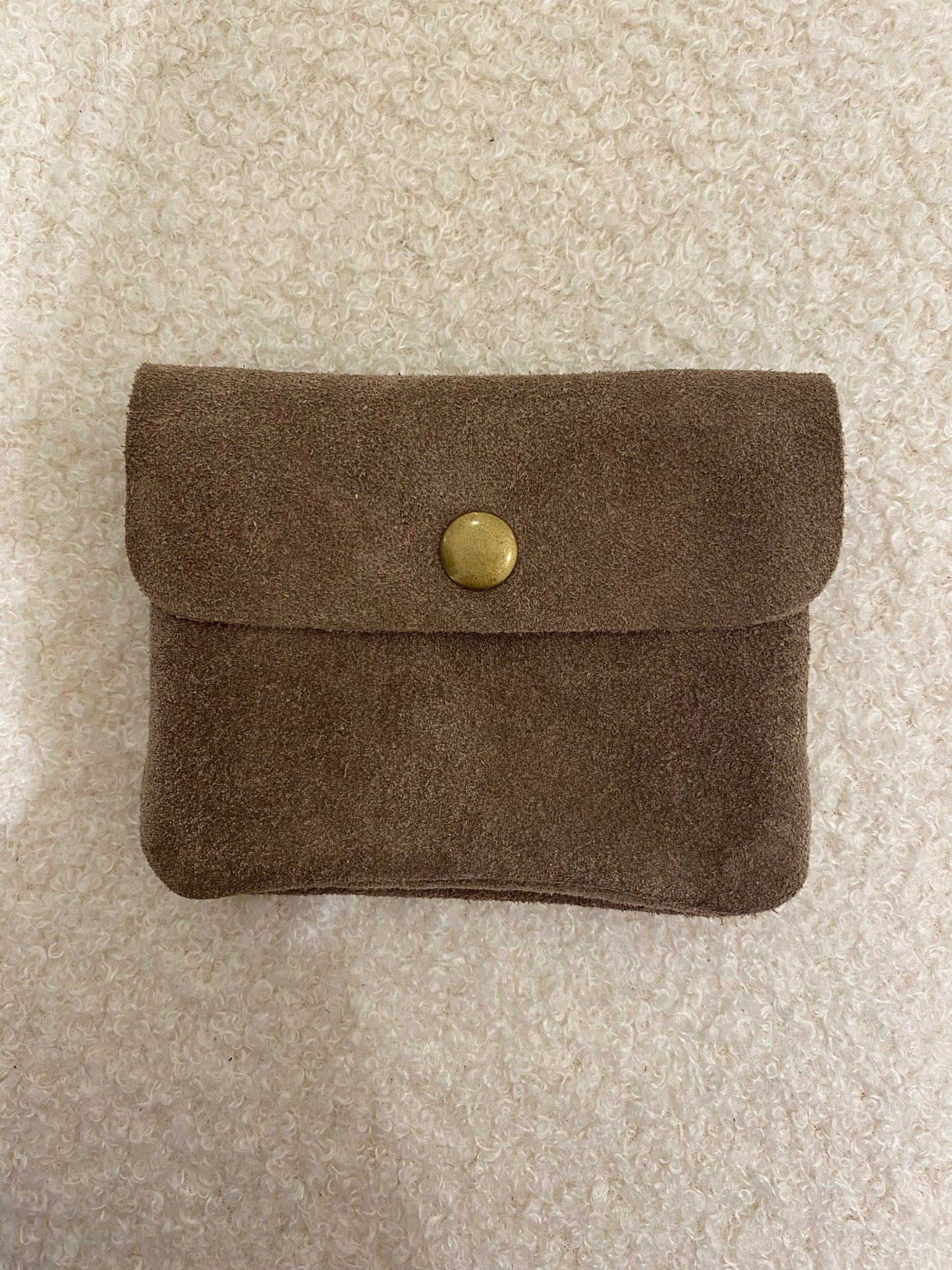 Lederen portemonnee | suede