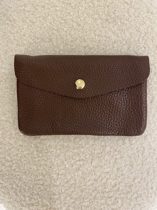 Lederen portemonnee | Bruin