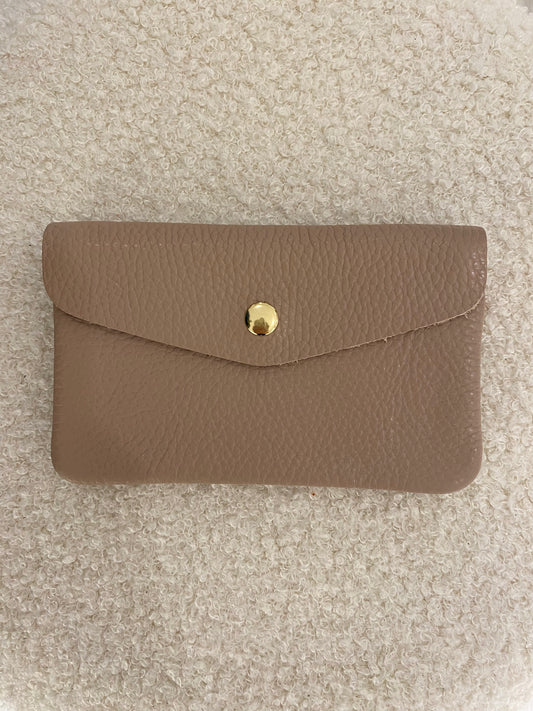 Lederen portemonnee | Zalm Roos