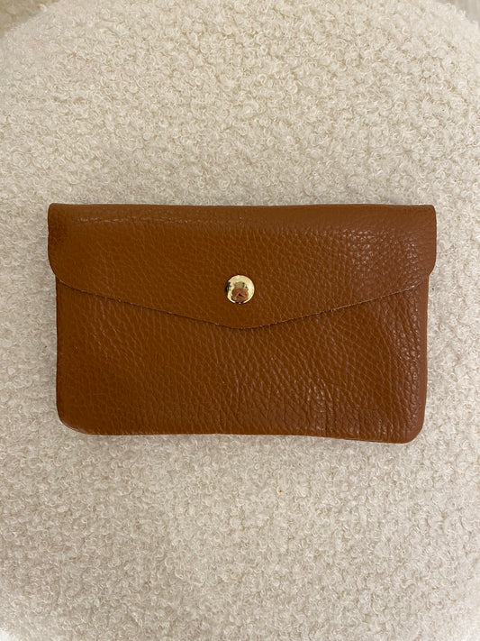 Lederen portemonnee | Bruin
