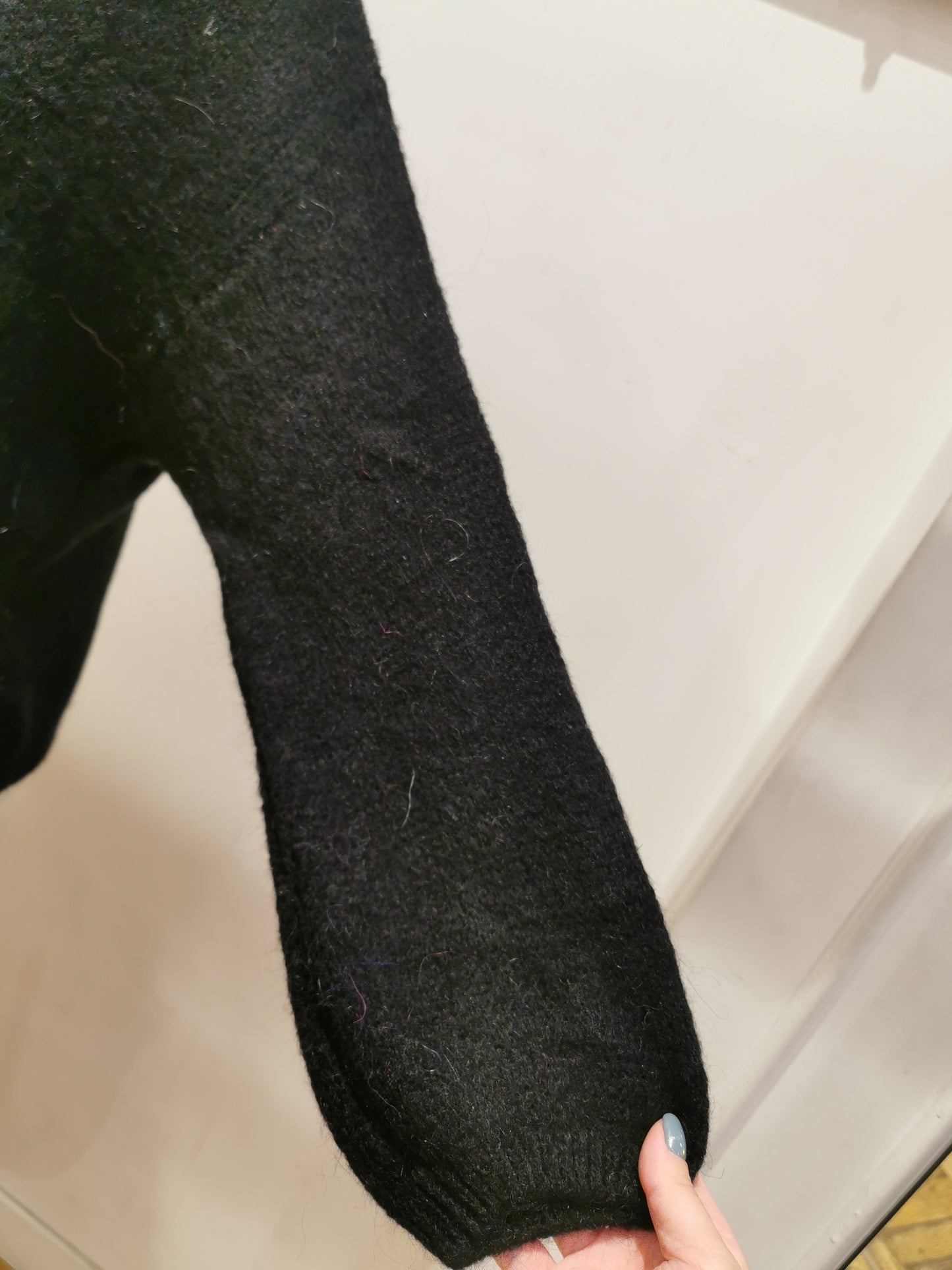 Vest met knopen | Zwart