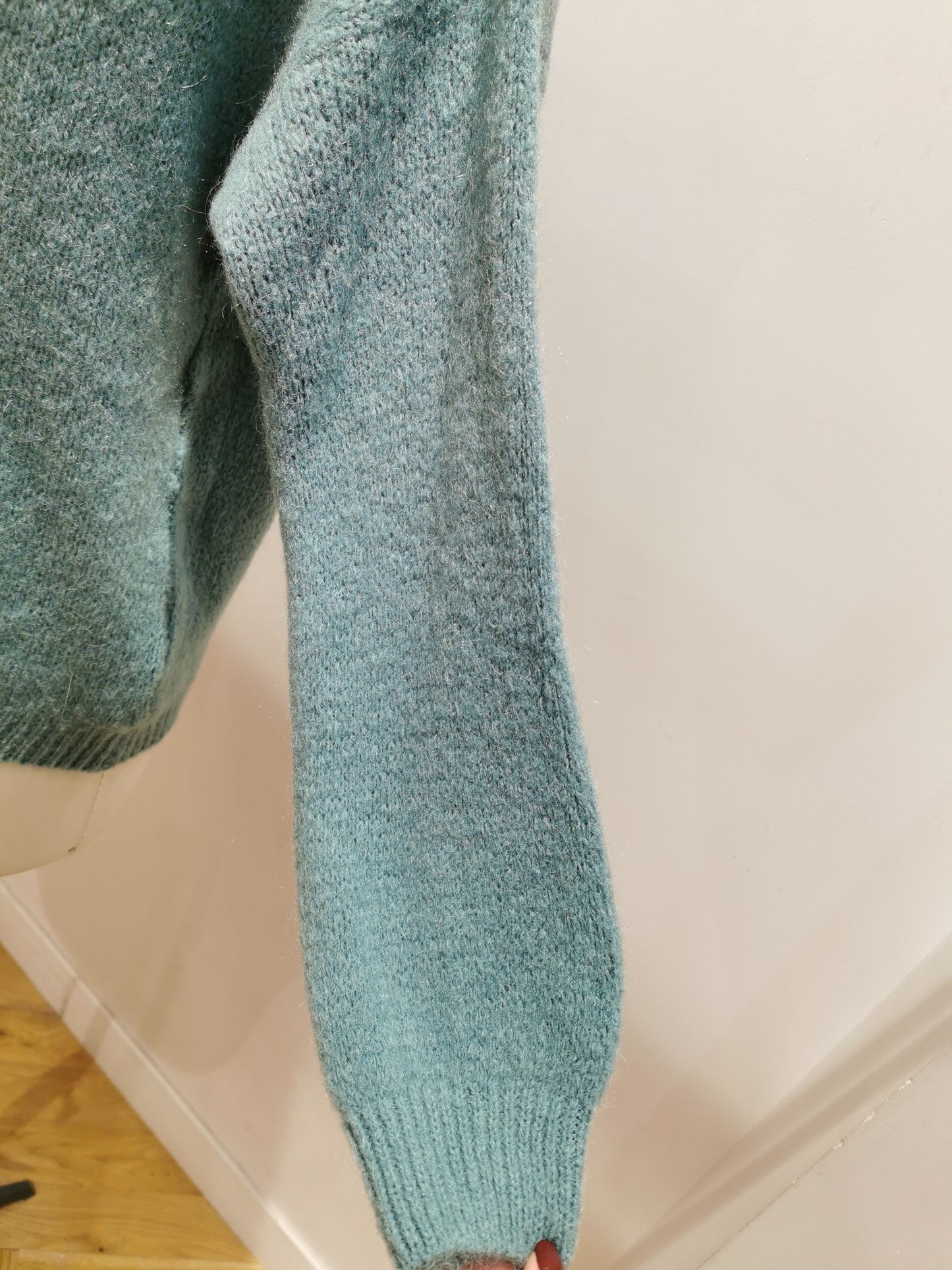 V-hals trui | Vert céladon