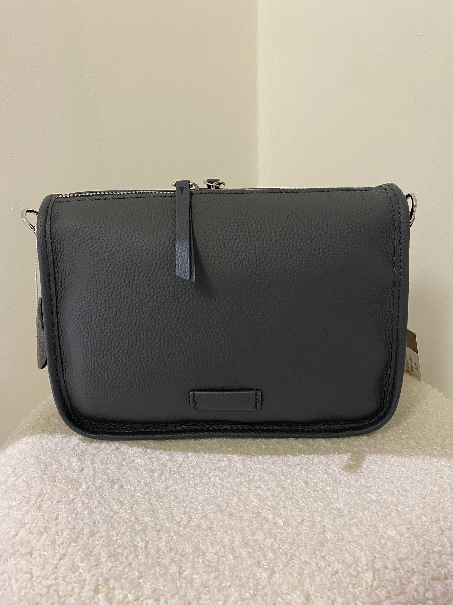 Lederen handtas | Grijs