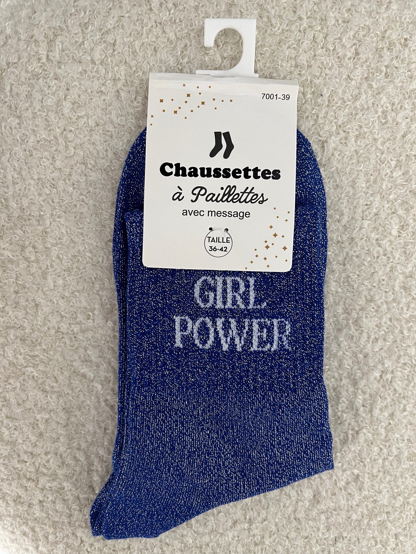 Sokken Girl Power | Donker blauw