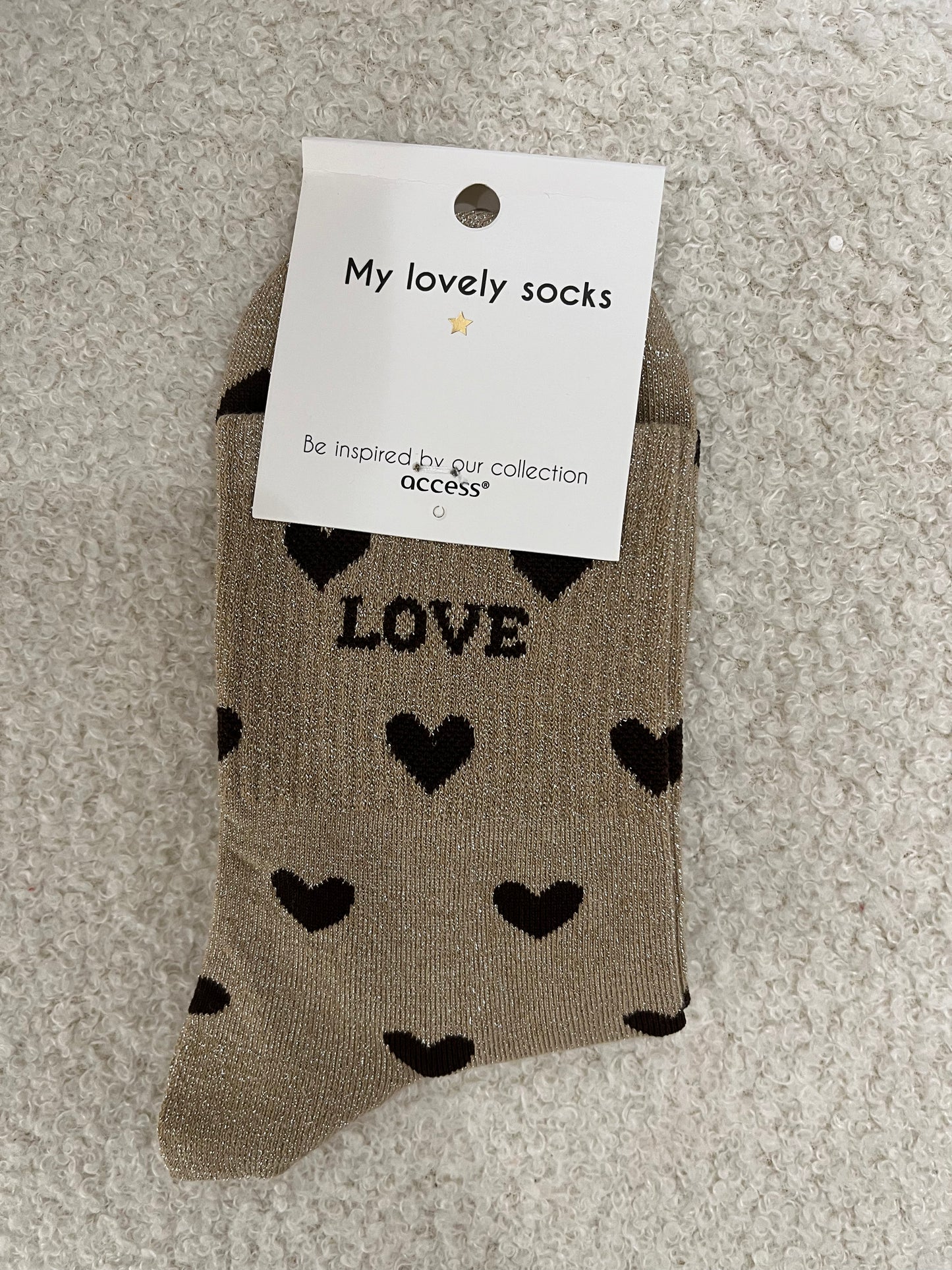 Sokken love | Beige
