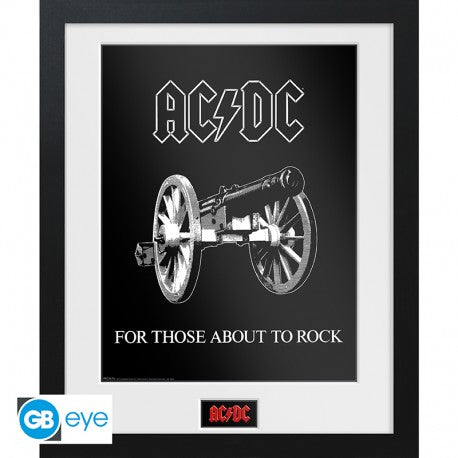 Art Print AC/DC 'For Those About to Rock' (inclusief kader)