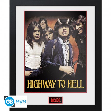 Art Print AC/DC Highway to Hell (inclusief kader)