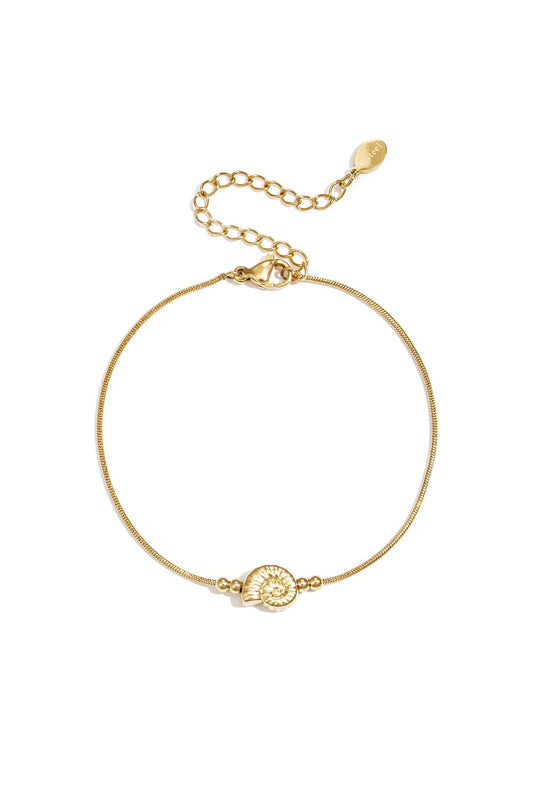 Minimalistische armband met schelp