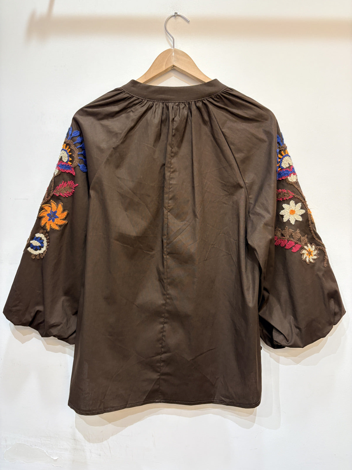 Geborduurde blouse | Chocolat